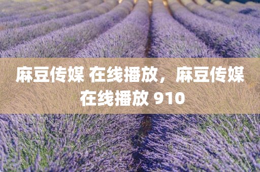 麻豆传媒 在线播放，麻豆传媒 在线播放 910