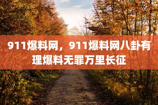 911爆料网，911爆料网八卦有理爆料无罪万里长征