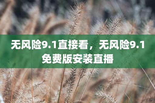 无风险9.1直接看，无风险9.1免费版安装直播