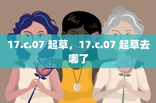 17.c.07 起草，17.c.07 起草去哪了