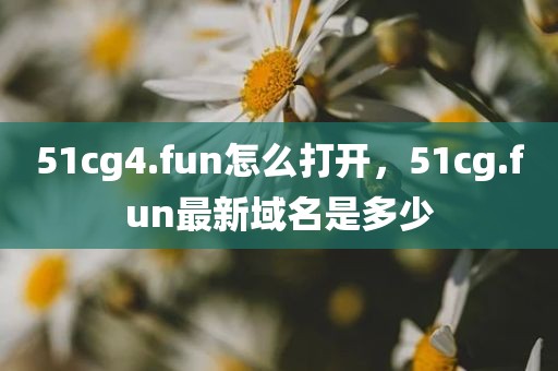 51cg4.fun怎么打开，51cg.fun最新域名是多少
