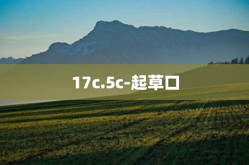 17c.5c-起草口