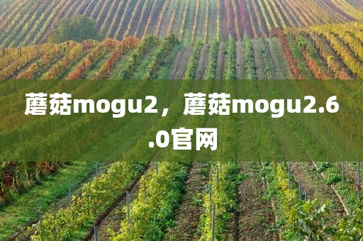 蘑菇mogu2，蘑菇mogu2.6.0官网