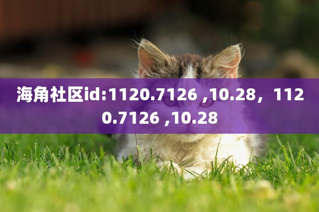 海角社区id:1120.7126 ,10.28，1120.7126 ,10.28