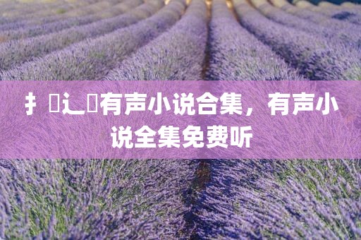 扌喿辶畐有声小说合集，有声小说全集免费听