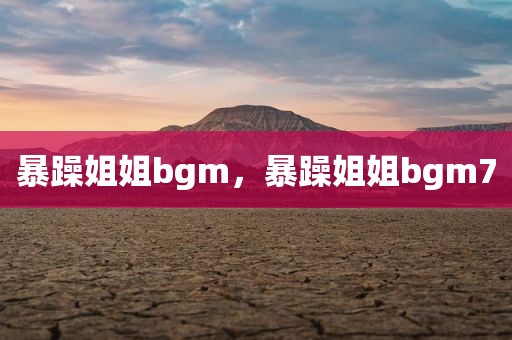 暴躁姐姐bgm，暴躁姐姐bgm7