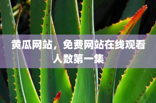 黄瓜网站，免费网站在线观看人数第一集