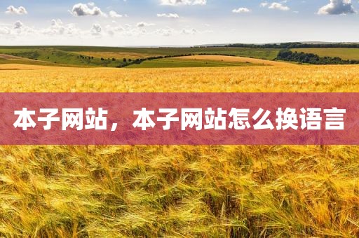 本子网站，本子网站怎么换语言
