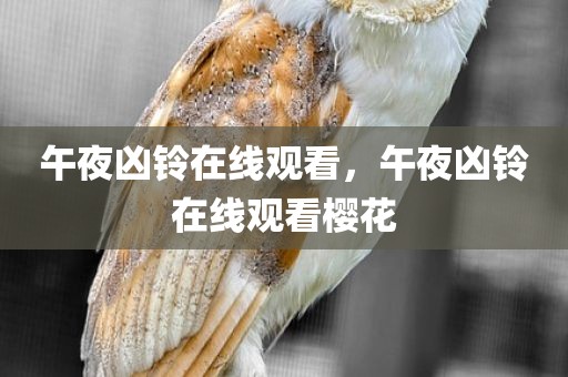 午夜凶铃在线观看，午夜凶铃在线观看樱花