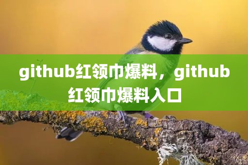 github红领巾爆料，github红领巾爆料入口