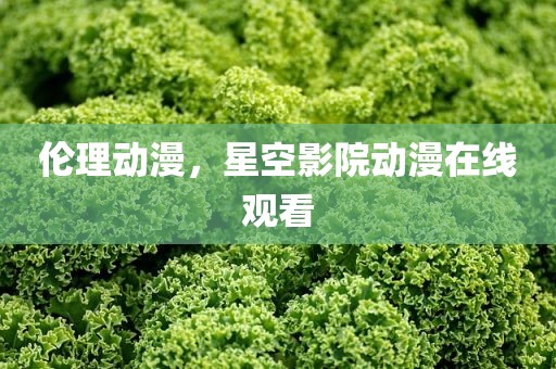 伦理动漫，星空影院动漫在线观看
