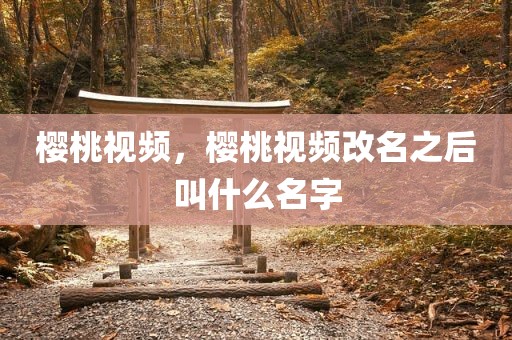 樱桃视频，樱桃视频改名之后叫什么名字