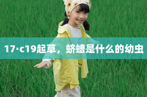 17·c19起草，蛴螬是什么的幼虫