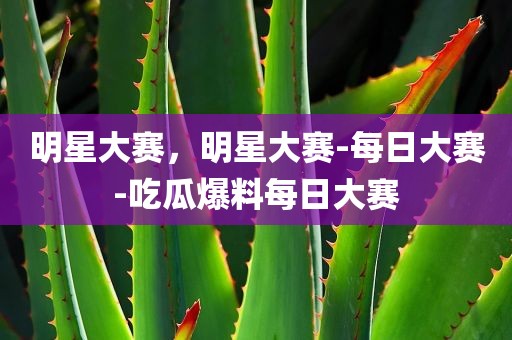 明星大赛，明星大赛-每日大赛-吃瓜爆料每日大赛