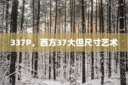 337P，西方37大但尺寸艺术