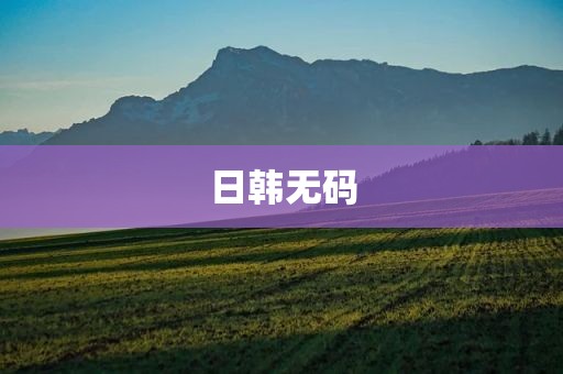 日韩无码