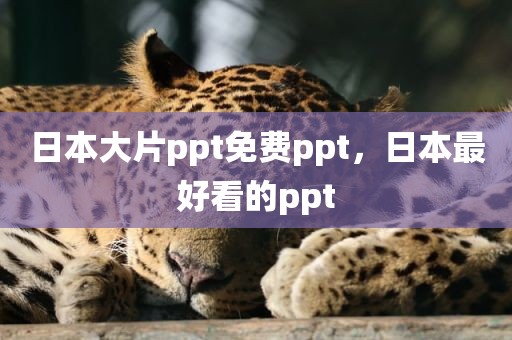 日本大片ppt免费ppt，日本最好看的ppt