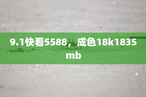 9.1快看5588，成色18k1835mb