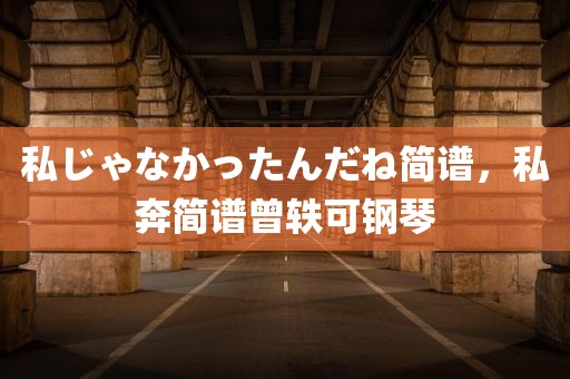 私じゃなかったんだね简谱，私奔简谱曾轶可钢琴