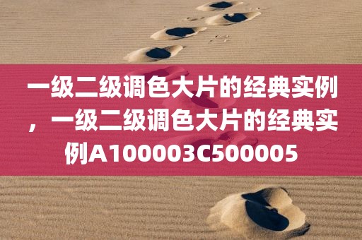 一级二级调色大片的经典实例，一级二级调色大片的经典实例A100003C500005