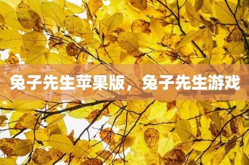 兔子先生苹果版，兔子先生游戏