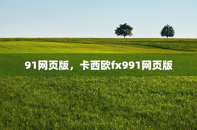 91网页版，卡西欧fx991网页版