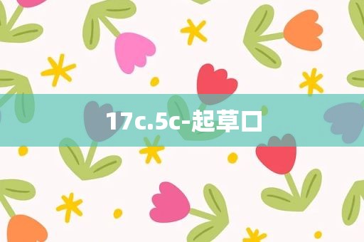 17c.5c-起草口