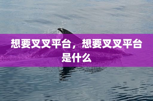 想要叉叉平台，想要叉叉平台是什么