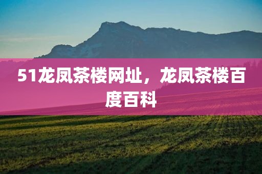 51龙凤茶楼网址，龙凤茶楼百度百科