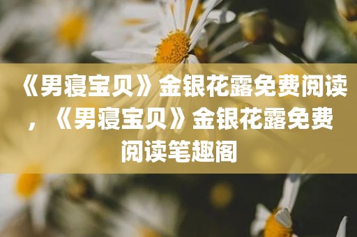 《男寝宝贝》金银花露免费阅读，《男寝宝贝》金银花露免费阅读笔趣阁