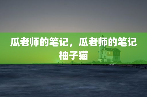 瓜老师的笔记，瓜老师的笔记柚子猫