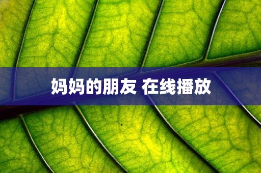 妈妈的朋友 在线播放