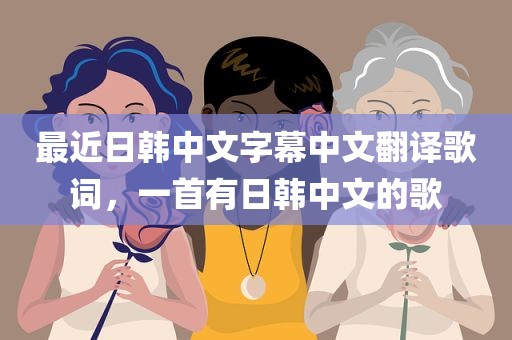 最近日韩中文字幕中文翻译歌词，一首有日韩中文的歌