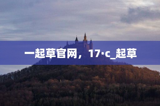 一起草官网，17·c_起草