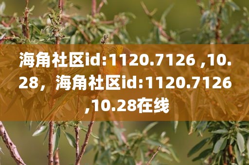 海角社区id:1120.7126 ,10.28，海角社区id:1120.7126 ,10.28在线