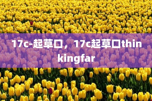 17c-起草口，17c起草口thinkingfar