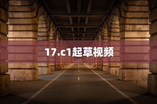 17.c1起草视频