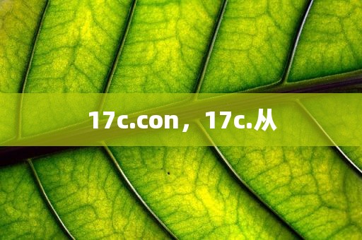 17c.con，17c.从