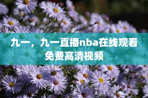 九一，九一直播nba在线观看免费高清视频