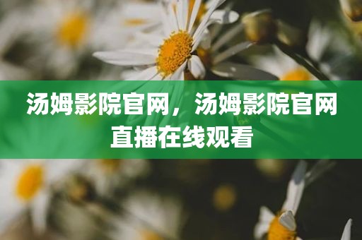 汤姆影院官网，汤姆影院官网直播在线观看