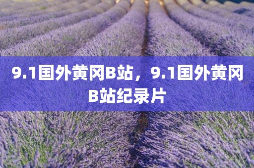 9.1国外黄冈B站，9.1国外黄冈B站纪录片
