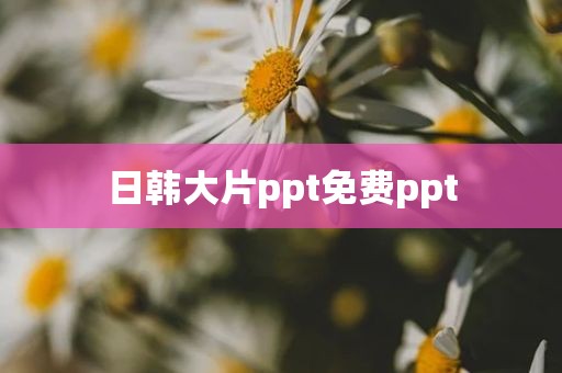 日韩大片ppt免费ppt