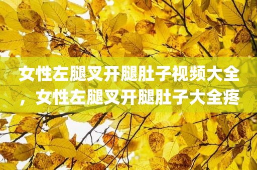 女性左腿叉开腿肚子视频大全，女性左腿叉开腿肚子大全疼