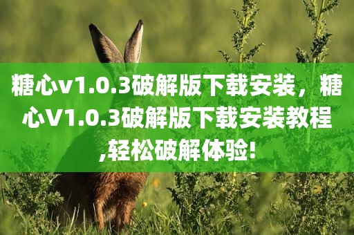 糖心v1.0.3破解版下载安装，糖心V1.0.3破解版下载安装教程,轻松破解体验!