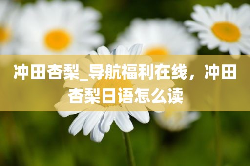 冲田杏梨_导航福利在线，冲田杏梨日语怎么读