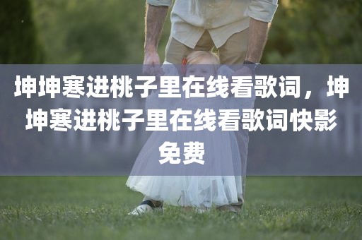 坤坤寒进桃子里在线看歌词，坤坤寒进桃子里在线看歌词快影免费