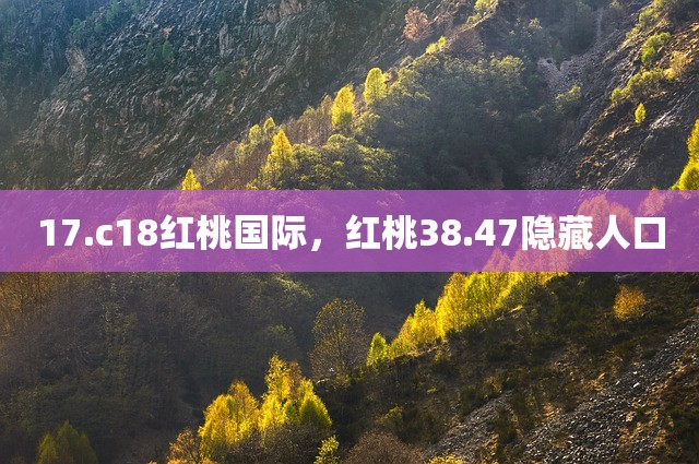17.c18红桃国际，红桃38.47隐藏人口