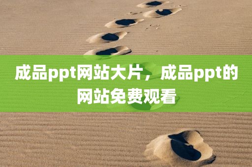 成品ppt网站大片，成品ppt的网站免费观看