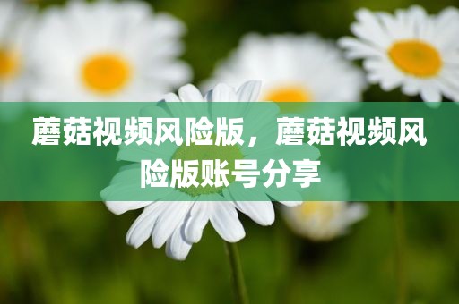 蘑菇视频风险版，蘑菇视频风险版账号分享