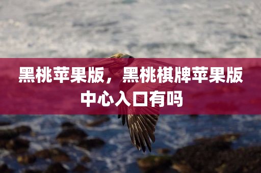 黑桃苹果版，黑桃棋牌苹果版中心入口有吗